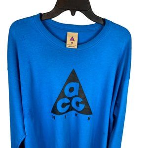 Nike ACG  Logo heavy weight Long Sleeve Tee (runs big) Blue